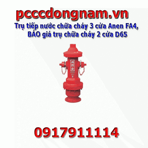 Anen FA4 3-door fire hydrant hydrant, Quotation for 2-door fire hydrant D65