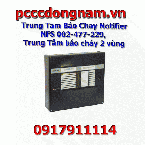 Trung Tam Báo Chay Notifier NFS 002-477-229, Trung Tâm báo cháy 2 vùng