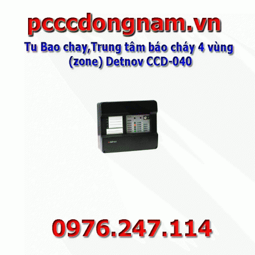 Tu Bao chay, Fire alarm center 4 zones (zone) Detnov CCD-040