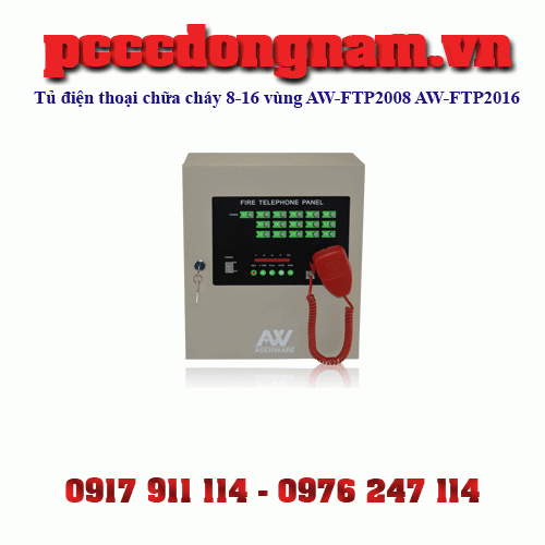 Tủ điện thoại chữa cháy 8-16 vùng AW-FTP2008 AW-FTP2016
