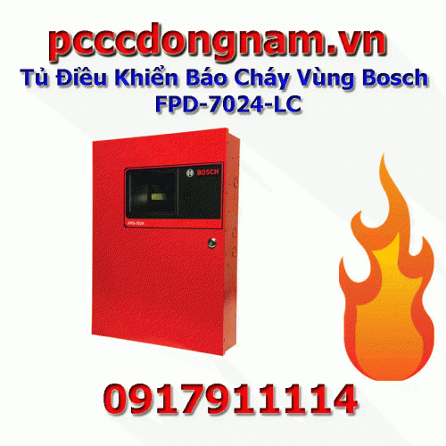 Tủ Điều Khiển Báo Cháy Vùng Bosch FPD-7024-LC, Trung Tâm Báo Cháy 4 Zone