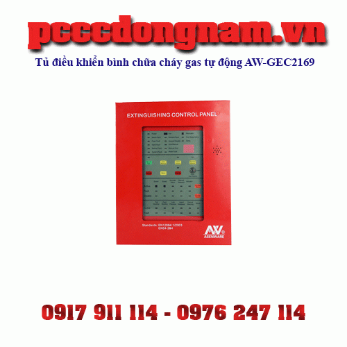 Tủ điều khiển bình chữa cháy gas tự động AW-GEC2169