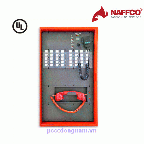 Tủ Điều Khiển Trung Tâm Thông Báo Cháy Bằng Điện thoại Naffco (UL)