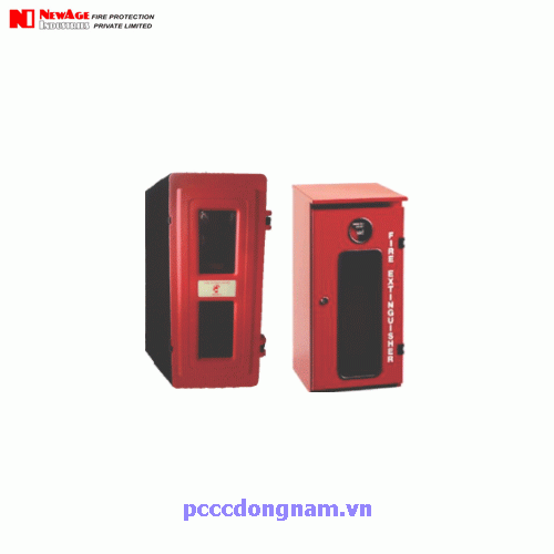 Wall mounted fire extinguisher cabinet