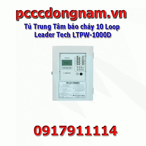 Fire alarm panel 10 Loop Leader Tech LTPW-1000D