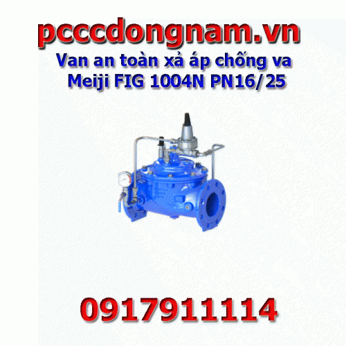 Meiji FIG 1004N PN16/25 anti collision pressure relief safety valve