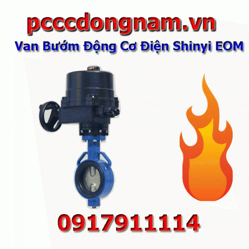 Van Bướm Động Cơ Điện Shinyi EOM, Van Điều Khiển Bằng Điện DN50 DN300