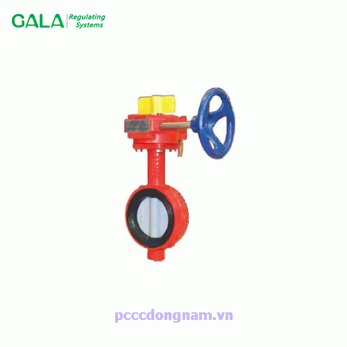 wafer GALA 20W electric control hand crank butterfly valve