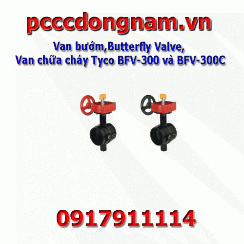 Van bướm,Butterfly Valve, Van chữa cháy Tyco BFV-300 BFV-300C