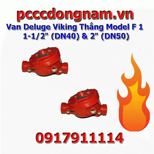 Van Deluge Viking Thẳng Model F 1 DN50