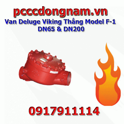 Van Deluge Viking Thẳng Model F-1 DN65 và DN200