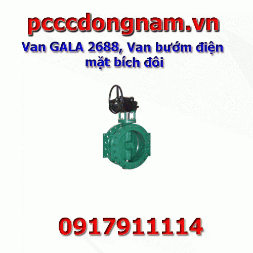 Van GALA 2688, Van bướm lệch tâm mặt bích đôi