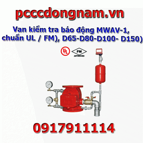 Van kiểm tra báo động MWAV 1 chuẩn UL FM