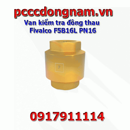 Fivalco brass check valve F5B16L PN16