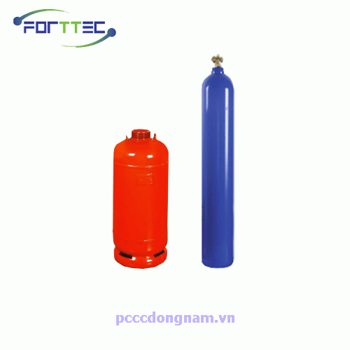 CO2 and HFC-125 Forrtec cylinders from 10 liters to 80 liters