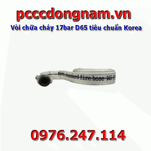 Vòi chữa cháy 17bar D65 tiêu chuẩn Korea