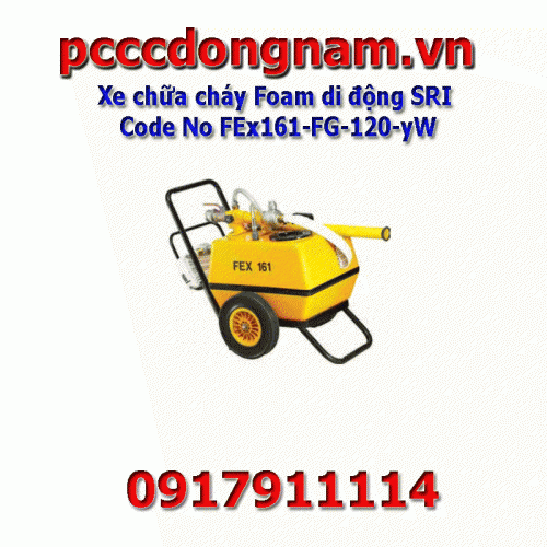 Xe chữa cháy Foam di động SRI Code No FEx161-FG-120-yW