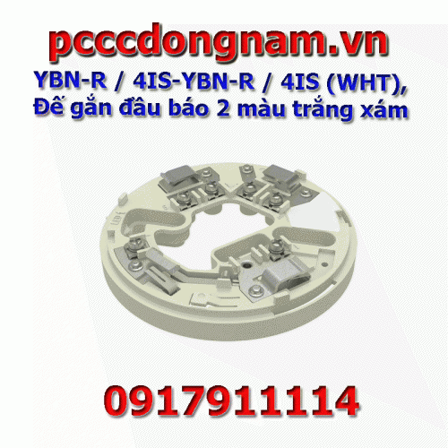 YBN-R 4IS-YBN-R 4IS (WHT), Đế gắn đầu báo 2 màu trắng xám