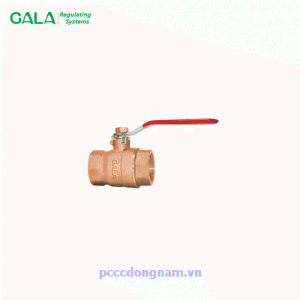 1251 Van bi tay gạt bằng đồng bóng nối ren GALA