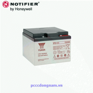 Backup battery for Notifier PS-1224 fire alarm cabinets 12V capacity 24ah