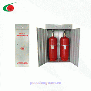 Single cabinet type FM200 gas fire extinguisher 70L for server room