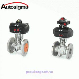 Cấu tạo Van bi điều khiển bằng khí nén Autosigma