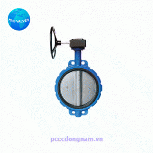 Cấu tạo Van bướm tay quay KVS 300 
