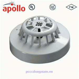 Apollo 55000-146APO Standard Heat Detector 200˚F,Supplied with Fixed Heat Detector