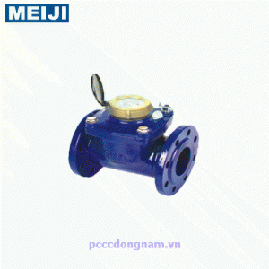 Đồng hồ đo lưu lượng nước với trục cánh dạng ngang Meiji Wolman (Loại B)