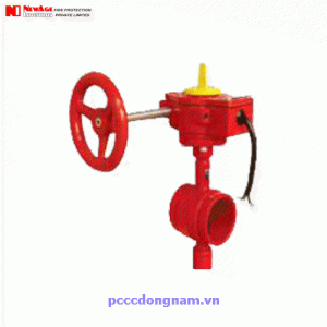  Van bướm điều khiển điện nối rãnh Newage