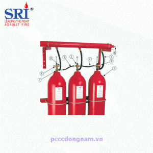 SRI Malaysia CO2 automatic gas fire extinguishing system