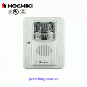 HEC24-1575WW,Còi đèn kết hợp gắn tường hochiki 24VDC 15 75CD