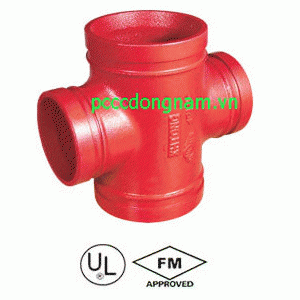 Reduced cross-groove coupling, pccc accessories,Grooved reducing cross