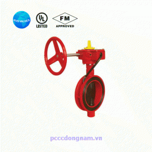 KVS-3211,Van bướm điện điều khiển bằng tay quay nối rãnh