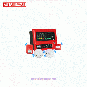 Tủ điều khiển báo cháy không dây thường 2-4 zone Asenware