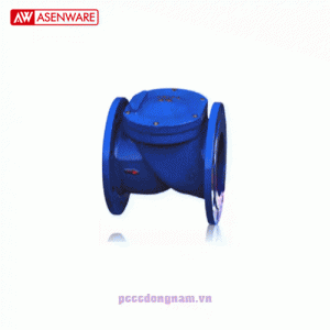 Van 1 chiều lá lật Asenware nối mặt bích