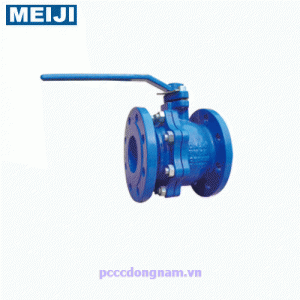 Van bi tay gạt mặt bích Meiji 219, BALL VALVE PN16 25