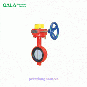 Van bướm tay quay điều khiển điện wafer GALA 20W