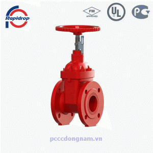 Van Cổng Mặt Bích Tay Quay Rapidrop 112 Tiêu Chuẩn UL FM
