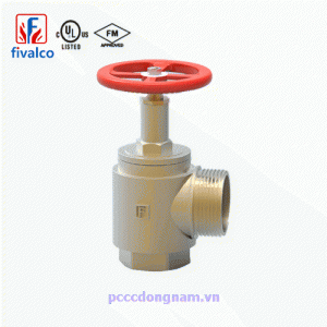 Van đồng loại góc nối ren ngoài Fivalco BHVGM
