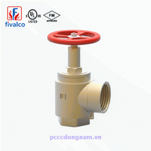 Van góc cứu hỏa nối ren trong Fivalco Brass BHVFF
