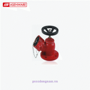 Van góc đồng nối mặt bích Asenware AW-BLV65-F