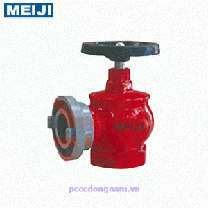 Van góc Meiji DN 50 65 mm cho hệ thống phòng cháy chữa cháy