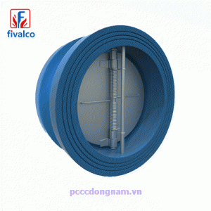 Dual check valve,Fivalco wafer double gate check valve F51DD PN16 PN25