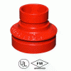 Grooved concentric reducer coupling