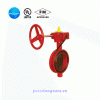 KVS-3211,Electric butterfly valve with grooved handwheel