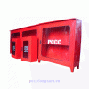slanted outdoor fire cabinet