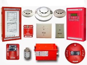 Service of providing equipment, fire protection system, security system