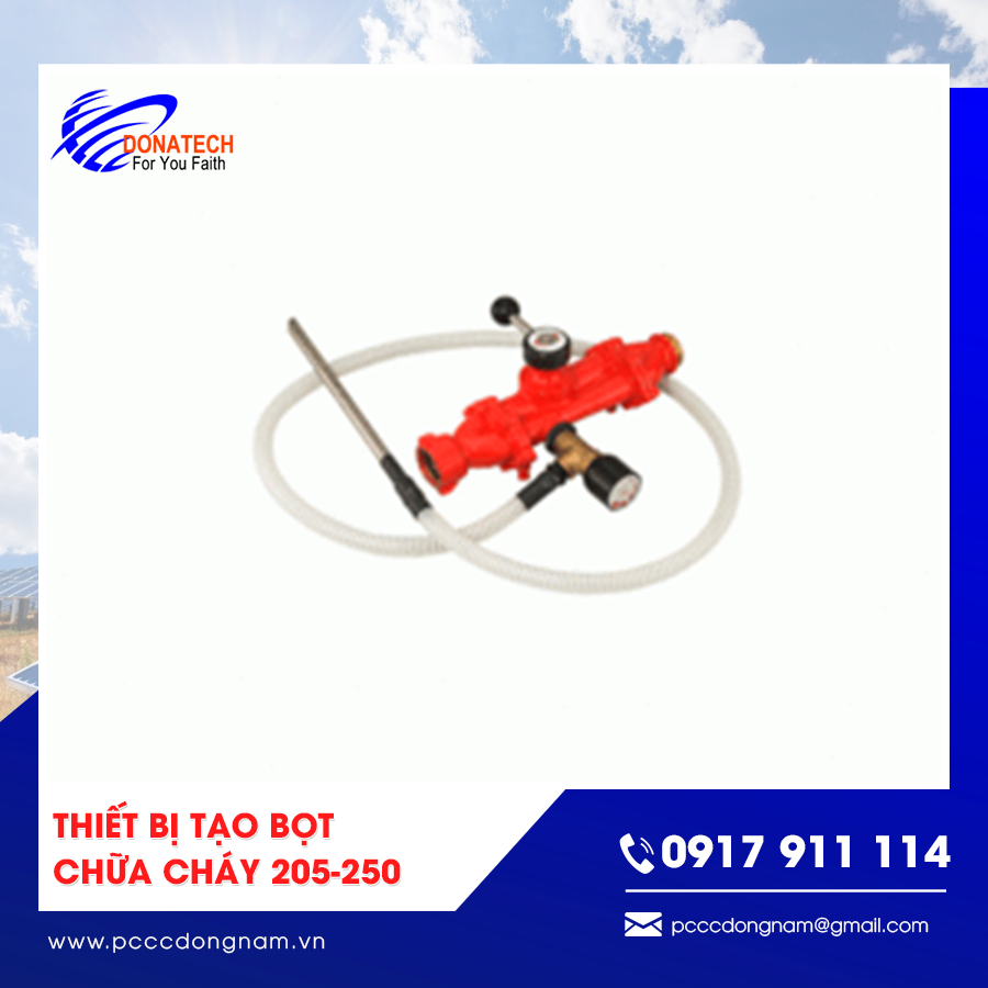 nguyên lý hoạt động của Thiết bị tạo bọt chữa cháy