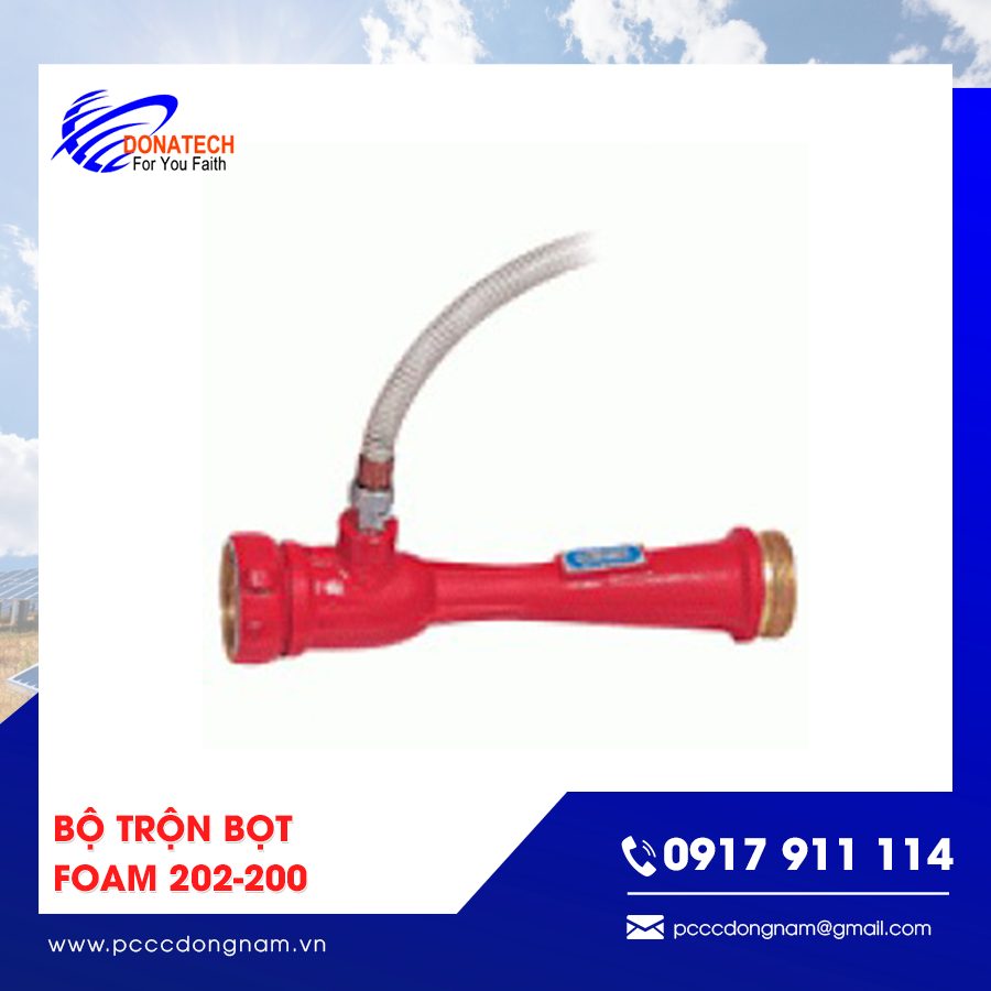 Cấu tạo và nguyên lý vận hành của Bộ trộn bọt foam 202-200